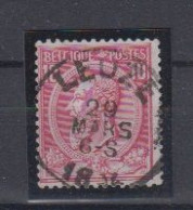 BELGIË - OBP - 1884/91 - Nr 46 T0 (LEUZE) - Coba + 2.00 € - 1884-1891 Leopold II.