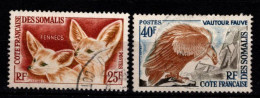 - COTE DES SOMALIES - 1962 - YT N°308 / 309 - Oblitérés - Faune - Used Stamps