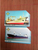2 Phonecards Boat Used - Barcos
