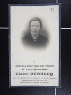 Claire Durbecq Froidchapelle 1900  1920  /29/ - Devotieprenten