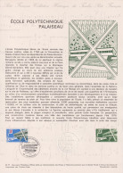 1977 FRANCE Document De La Poste Ecole Polytechnique Palaiseau  N° 1936 - Documents Of Postal Services