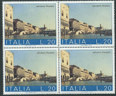 Italia 1973 ; Salviamo Venezia : Riva Degli Schiavoni : Quartina - 1971-80: Neufs