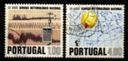 PORTUGAL    -   1971.    Y&T N° 1126 / 1027 Oblitérés.   Météorologie - Usado