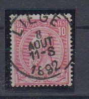BELGIË - OBP - 1884/91 - Nr 46 T0 (LIEGE) - Coba + 1.00 € - 1884-1891 Leopoldo II