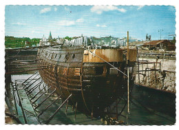 THE WASA IN DRY-STOCK AFTER THE SALVAGE IN 1961.- SJOHISTORISKA MUSEET.- STOCKHOLM.- ( SUECIA ) - Houseboats