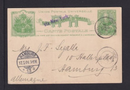 1901 - 3 C. Ganzsache Ab CAYES Nach Hamburg - Haïti
