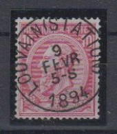 BELGIË - OBP - 1884/91 - Nr 46 T0 (LOUVAIN (STATION)) - Coba + 2.00 € - 1884-1891 Leopold II
