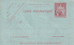 Carte Pneumatique Neuve (30c. Rouge) N° 2596. - Pneumatische Post