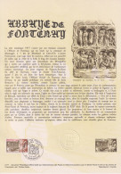 1977 FRANCE Document De La Poste Abbaye De Fontenay  N° 1938 - Documents Of Postal Services