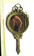 Lade 24 - Miroir à Main En Bronze Ou En Cuivre - Bronzen Of Koperen Handspiegel - 428 Gram - Miroirs