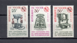 NIGER N° 162 à 164   NEUFS SANS CHARNIERE  COTE 3.60€     TELECOMMUNICATIONS UIT - Niger (1960-...)