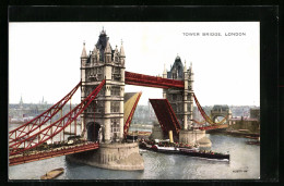 Künstler-AK London, Tower Bridge Mit Passierendem Dampfer  - Otros & Sin Clasificación