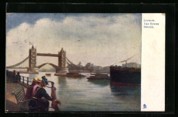 AK London, The Tower Bridge  - Andere & Zonder Classificatie