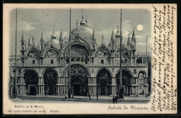 Mondschein-AK Venezia, Basilica Di S. Marco  - Other & Unclassified
