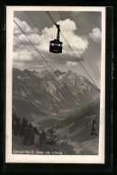 AK St. Anton Am Arlberg, Galzigbahn Mit Bergpanorama  - Funicular Railway