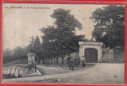 Carte Postale 18. Sancerre La Terrasse Porte César   Très Beau Plan - Sancerre