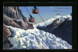 AK Wetterhornaufzug Mit Schreckhorn  - Funiculares