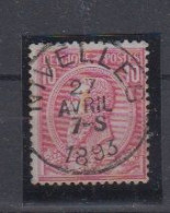 BELGIË - OBP - 1884/91 - Nr 46 T0 (NIVELLES) - Coba + 2.00 € - 1884-1891 Leopoldo II