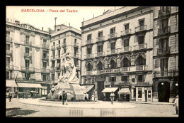ESPAGNE - BARCELONA - PLAZA DEL TEATRO - MAGASIN RODON,  MORANTE Y CASAS, TRANSPORTEUR - Barcelona