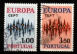 PORTUGAL    -   1972.    Y&T N° 1150 / 1151 Oblitérés.  EUROPA - Oblitérés