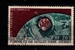 - COTE DES SOMALIES - 1963 - YT N° PA 33 - Oblitéré - Télécoms Spatiale - Used Stamps