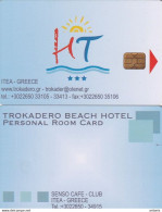 GREECE(chip) - Trokadero Beach, Hotel Keycard, Used - Hotelsleutels (kaarten)