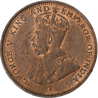 Sri Lanka , George V, 1/2 Cent, 1926, Heaton, Cuivre, TTB+, KM:106 - Kolonien