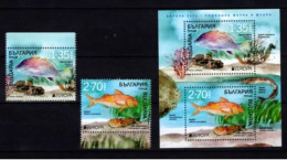 Bulgaria 2024 - EUROPA CEPT - Underwater Fauna And Flora A Set Of Two Postage Stamps + S/S MNH - Nuovi