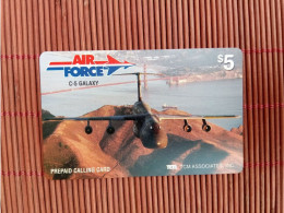 Airforce Prepaid Card New Only 2000 Ex Made Numbered On Backside Rare - Vliegtuigen