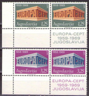 Yugoslavia 1969 - Europa CEPT - Mi 1361-1362 - MNH**VF - Ongebruikt