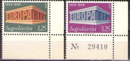 Yugoslavia 1969 - Europa CEPT - Mi 1361-1362 - MNH**VF - Nuovi