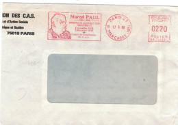 EMA MARCEL PAUL  MINISTRE PRODUCTIO9N INDUSTRIELLE 1945/1946 ( Lot 257a ) - Freistempel