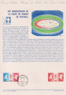 1977 FRANCE Document De La Poste 60 Ans De La Coupe De France De Football  N° 1940 - Documenten Van De Post