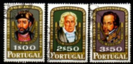 PORTUGAL    -   1972.    Y&T N° 1165 à 1167 Oblitérés . Célébrités - Gebraucht