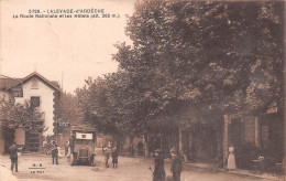 LALEVADE-d'ARDECHE (Ardèche) - La Route Nationale Et Les Hôtels - Hôtel Terminus, Autocar - Voyagé (2 Scans) - Autres & Non Classés