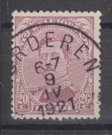 COB 140 Oblitération Centrale Relais étoile * OORDEREN * - 1915-1920 Albert I.