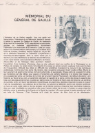1977 FRANCE Document De La Poste Mémorial Du Général De Gaulle  N° 1941 - Postdokumente