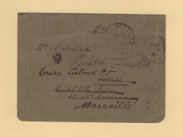Bizerte - Tunisie - 1917 - Destination France - Censure Militaire - Briefe U. Dokumente