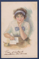 CPA 1 Euro Glamour Femme Woman Illustrateur Art Nouveau écrite Prix De Départ 1 Euro - 1900-1949