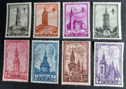 Belgie 1939 Belforten Obp-519/526 MH-Scharnier - Unused Stamps