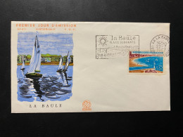 Enveloppe 1er Jour "La Baule" 22/07/1967 - Flamme - 1502 - Historique N° 611 - 1960-1969