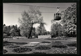 AK Zürich, I. Schweiz. Gartenbau-Ausstellung 1959, Linkes Ufer: Pensées-Parterre  - Ausstellungen