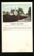 AK A Wooden Fence, Advert For Major`s Solignum, The Best Preservative Of Wood  - Advertising