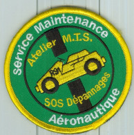 PATCH - MARINE NATIONALE - Service Maintenance Aéronautique R91 Atelier M.T.S.SOS Dépannages  R91. - Scudetti In Tela
