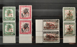 Ruanda Urundi - 150/153 - En Paire - Croix Rouge - 1944 - MNH - Ongebruikt