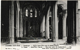 Dunkerque, église Saint Eloi Après Le Bombardeent, Guerre 1914-1916 - Dunkerque