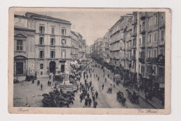 ITALY - Naples Via Roma Unused Vintage Postcard - Napoli