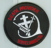 PATCH - MARINE NATIONALE - DEATH PROVIDER SERVICE ARMES CDG. - Blazoenen (textiel)