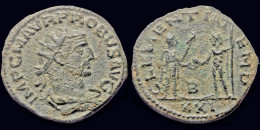 Probus AE Antoninianus Emperor Receiving Globe From Jupiter - The Military Crisis (235 AD Tot 284 AD)