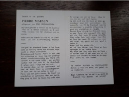Pierre Maesen ° Hamont 1951 + Hamont 1986 X Rina Verschakelen - Overlijden